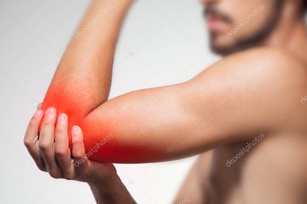 Elbow pain symbol