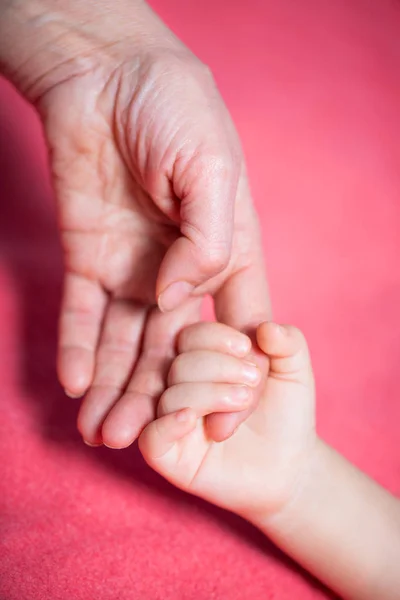 Holding child hand — Stock Photo, Image