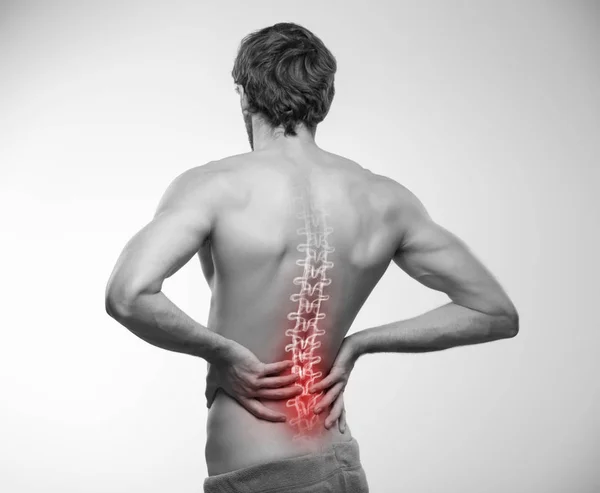 Back pain, spine illustration. — Stock Photo, Image