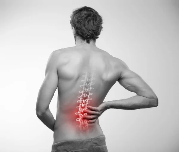 Back pain, spine illustration. — Stock Photo, Image