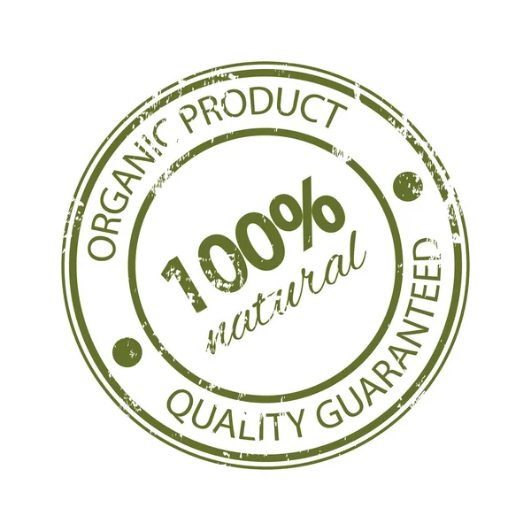 Rubber stamp natural. Original product. Quality guaranteed. — Stock Vector