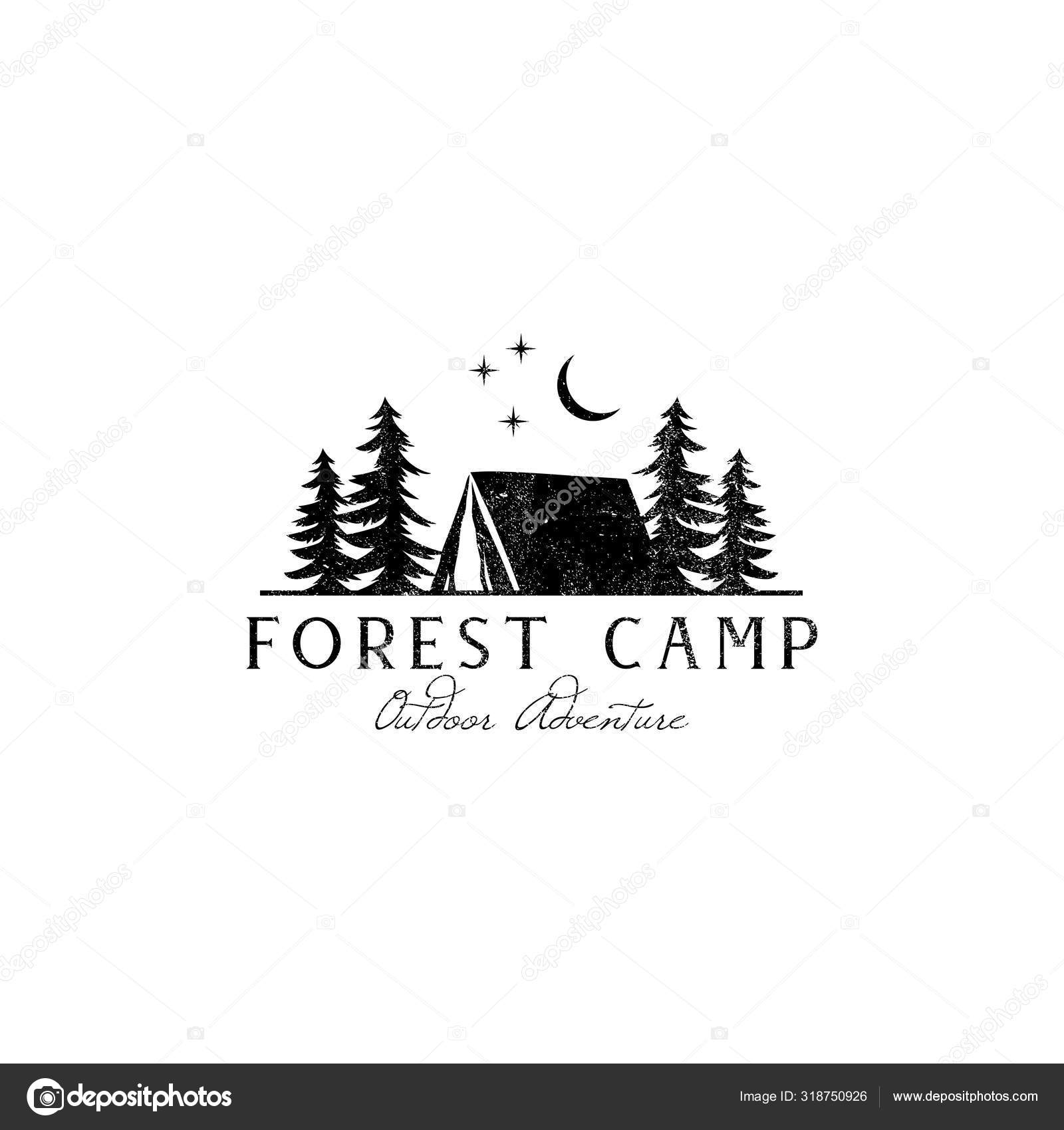 Rustic Forest Camp Logo Designs Outdoor Logo Adventure Logo