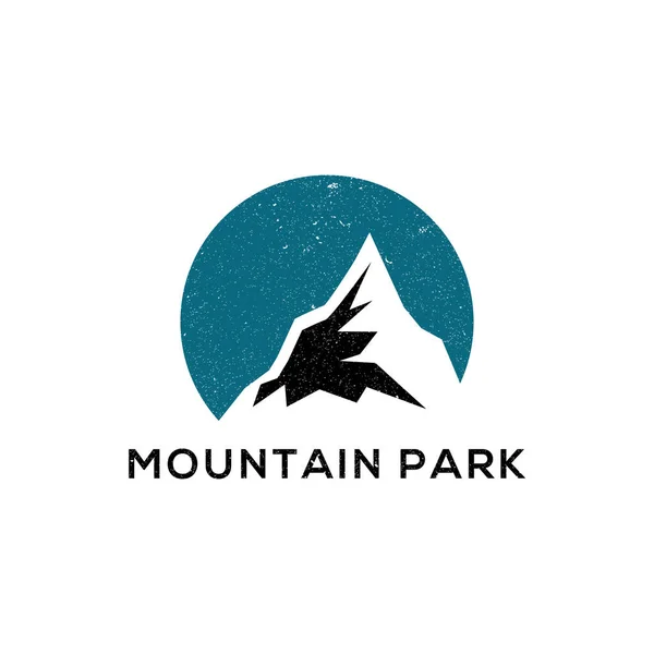 Logo du parc montagnard rustique — Image vectorielle