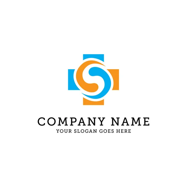 Health care logo inspiration, hospital logo idea, can use for your trademark, branding identity or commercial brand — 스톡 벡터