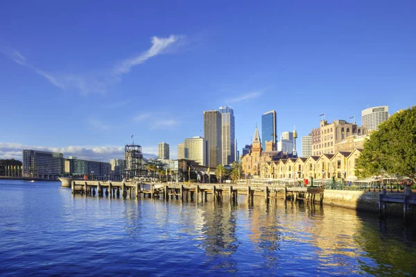 HDR Sydney Australië Circular Quay en de rotsen — Stockfoto