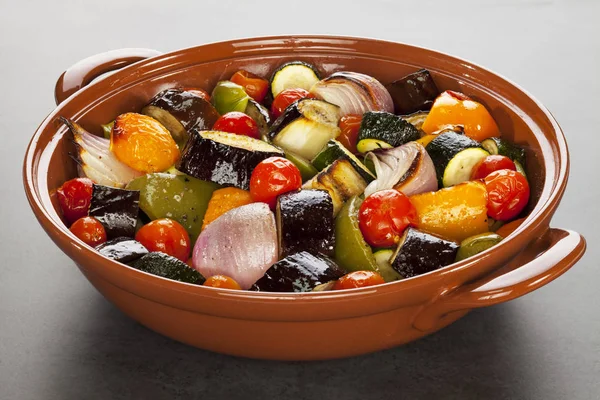 Ratatouille sült mediterrán zöldségek — Stock Fotó