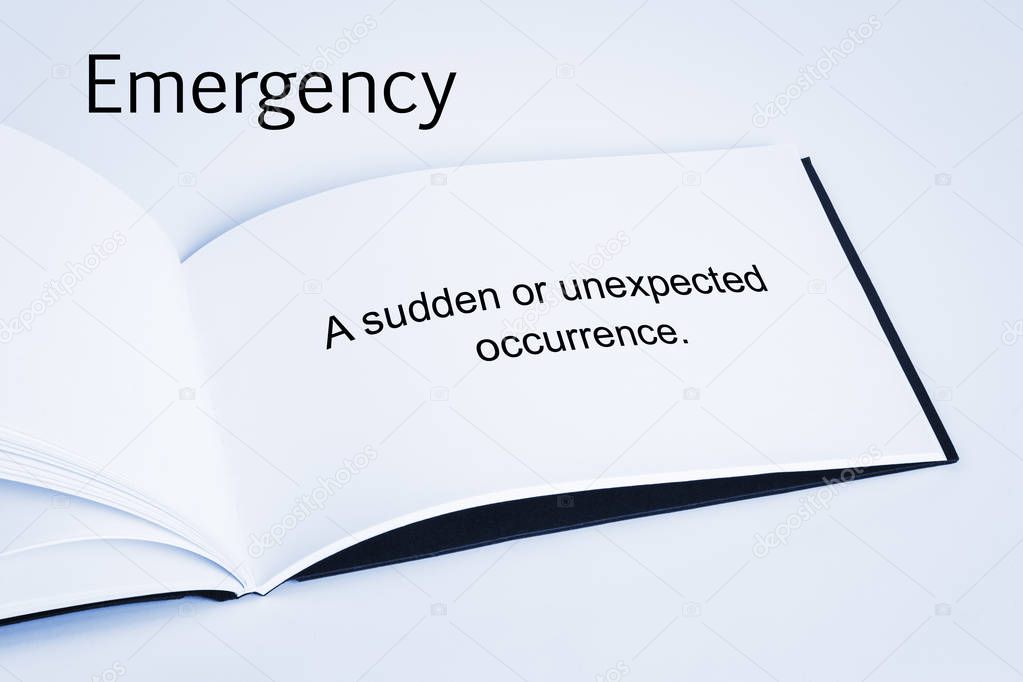 Emergency Concept and Book Definition