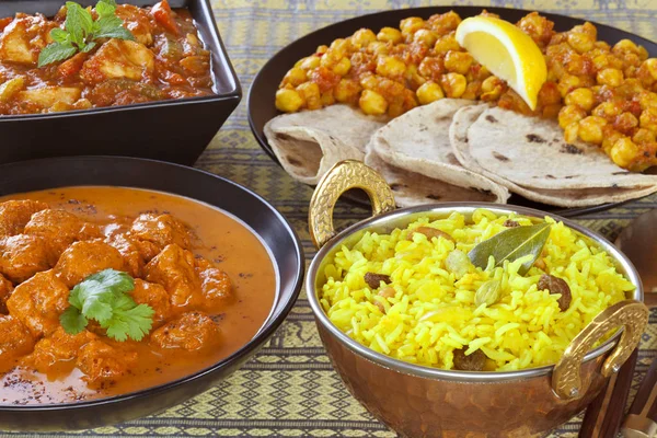 Auswahl an indischem Curry — Stockfoto