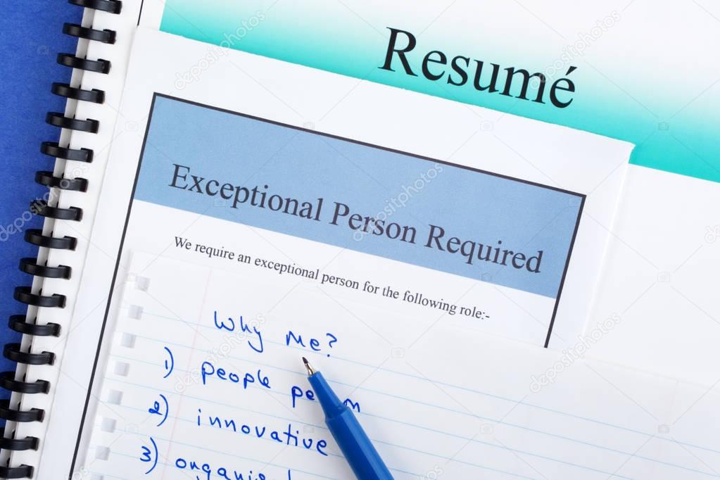 Exceptional Person Required