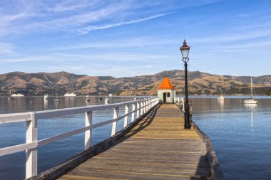 İskele, Akaroa Harbour, Yeni Zelanda