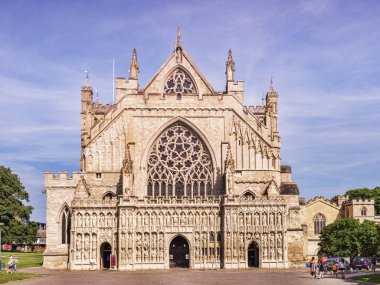 Exeter katedral Batı açık