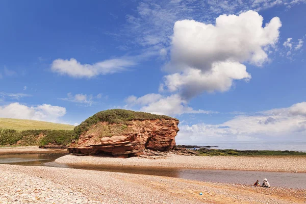 Spiaggia di Budleigh Salterton Devon Regno Unito — Foto Stock