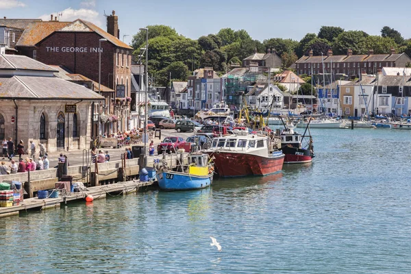 Αποβάθρες Weymouth, Ηνωμένο Βασίλειο Dorset — Φωτογραφία Αρχείου