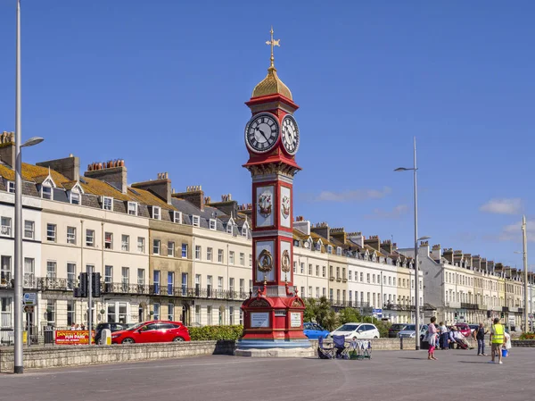 Promenada w Weymoth, Dorset, Uk — Zdjęcie stockowe