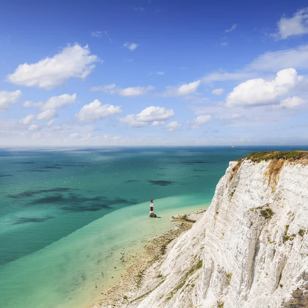 Beachy Head och fyren, Sussex, England — Stockfoto