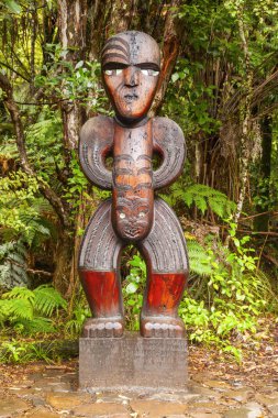Maori Carved Figure clipart
