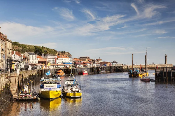 Whitby Harbour North Yorkshire Uk — Stockfoto