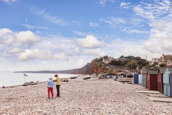 Budleigh Salterton παραλία, Ντέβον Ηνωμένο Βασίλειο — Φωτογραφία Αρχείου