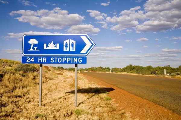 Podepsat pro volné táboření v západní Austrálii — Stock fotografie