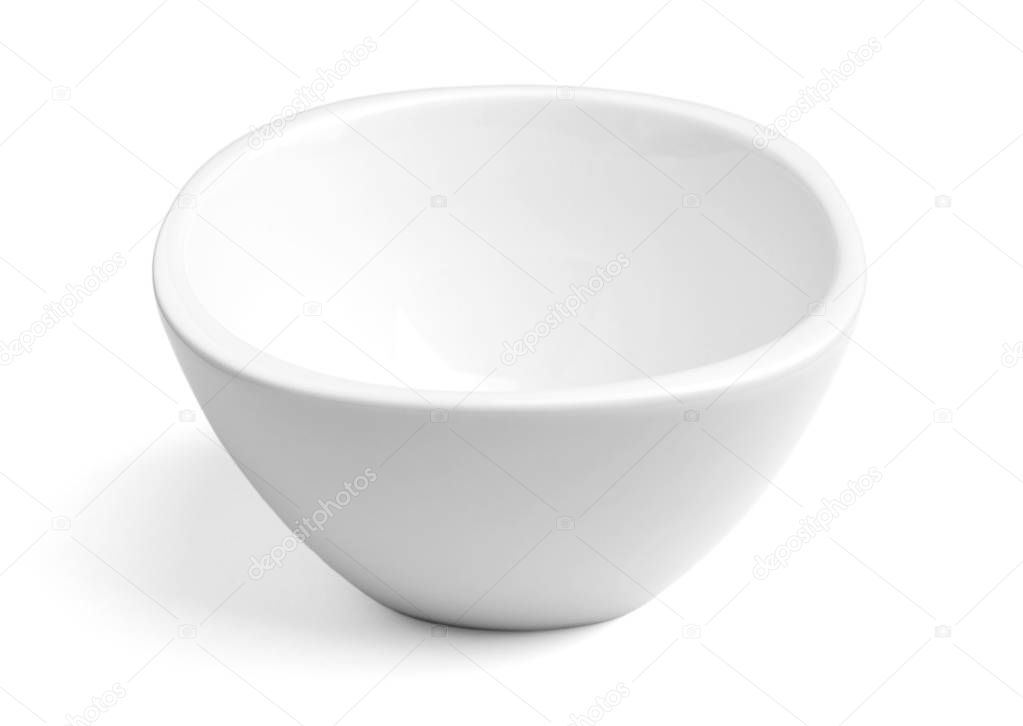 White Porcelain Bowl on White