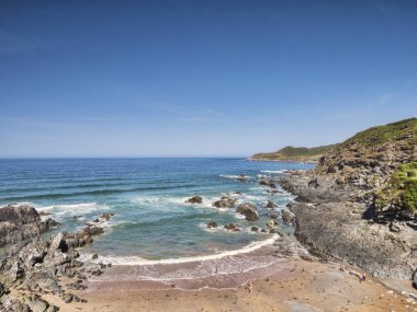 Combesgate Beach Woolacombe Devon İngiltere'de
