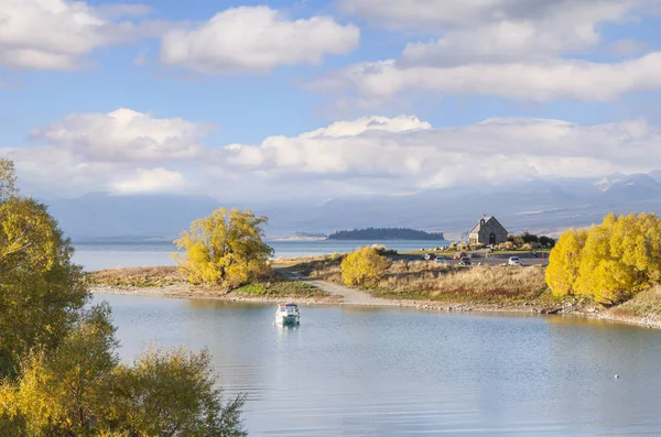 Εκκλησία του καλού ποιμένα, λίμνη Tekapo, Canterbury, νέα Zealan — Φωτογραφία Αρχείου