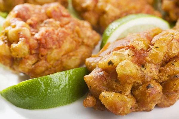 Cebolla Bhajis Primer plano — Foto de Stock