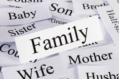 Sözleriyle aile kavramı