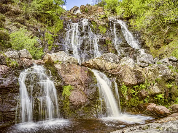 Водопад Риваргор в Уэльсе — стоковое фото