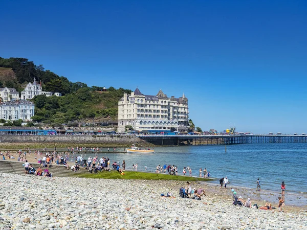 Plaża Llandudno i Grand Hotel — Zdjęcie stockowe