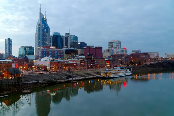 Nashville, horizonte de TN al atardecer — Foto de Stock