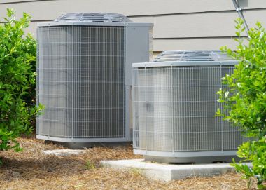 Residential A/C units  clipart