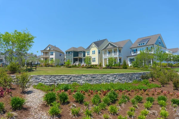 Street Suburban Homes — Stock Photo, Image