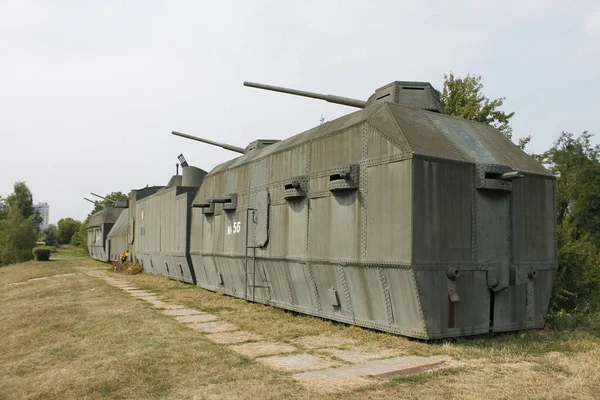 Kaniv Ukraine Juli 2016 Historischer Panzerzug — Stockfoto