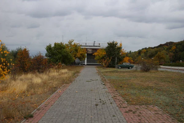 Kaniv Tsjerkasy Regio Oekraïne Oktober 2019 Harbor Tarasova Gora Bij — Stockfoto