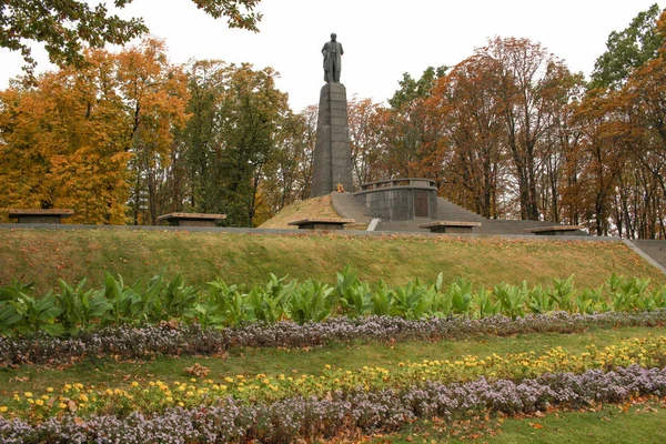 Kaniv Ukraine October 2019 Пам Ятник Тарасу Шевченку Тарас Хілл — стокове фото