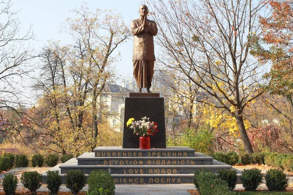 Kiev Oekraïne Oktober 2019 Monument Van Chinmoy Kumar Ghose Beter — Stockfoto