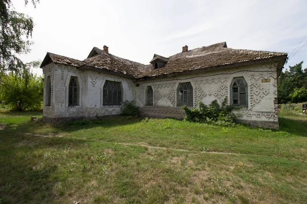 Pisky Ukraina Augusti 2019 Gamla Skolan Centrum Staden Byggnad Arkitekt — Stockfoto