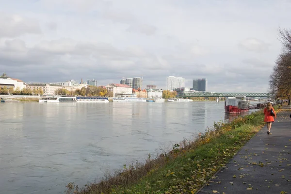 Bratislava Slovakia November 2019 Danube River Bratislava — Stock Photo, Image