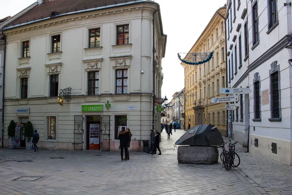 Bratislava Slovensko Listopadu 2019 Staroměstská Ulice — Stock fotografie