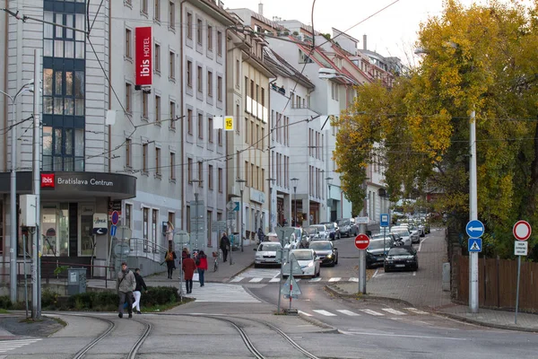 Bratislava Slowakei November 2019 Straße Der Altstadt Von Bratislava — Stockfoto