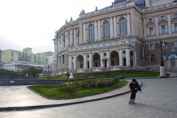 Odesa Ukraina Listopada 2019 Odessa National Academic Theater — Zdjęcie stockowe