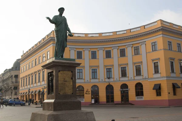 Odesa Ucrânia Novembro 2019 Estátua Duque Richelieu — Fotografia de Stock