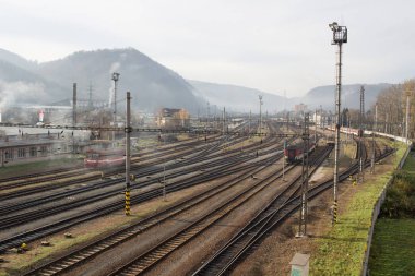 Zvolen, Slovakya - 19 Kasım 2019: Zvolen Tren İstasyonu 