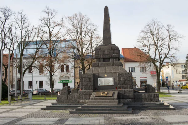 Zvolen Eslováquia Novembro 2019 Monumento Aos Soldados Caídos Exército Soviético — Fotografia de Stock