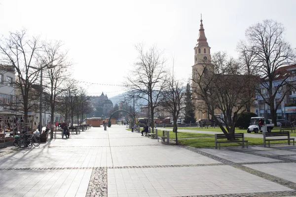 ズヴォレン スロバキア 2019年11月19日 ズヴォレンの中央広場 — ストック写真