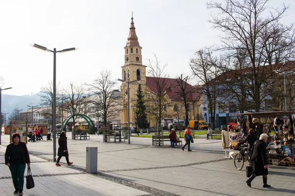 Zólyom Szlovákia 2019 November Központi Tér Zólyomban — Stock Fotó