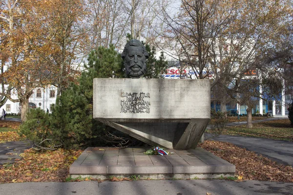 Zvolen Slovakia November 2019 Monument Ludovit Velislav Stur 他是19世纪斯洛伐克民族复兴的领导者 斯洛伐克语言标准的作者 — 图库照片