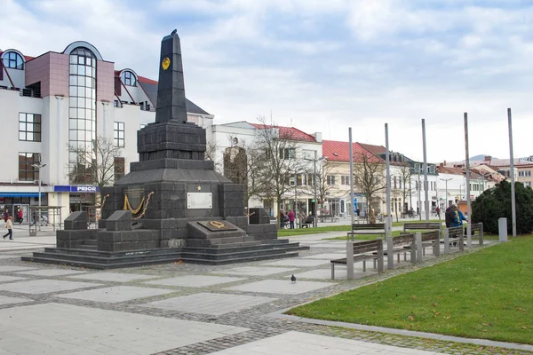 Zvolen Eslováquia Novembro 2019 Monumento Aos Soldados Caídos Exército Soviético — Fotografia de Stock