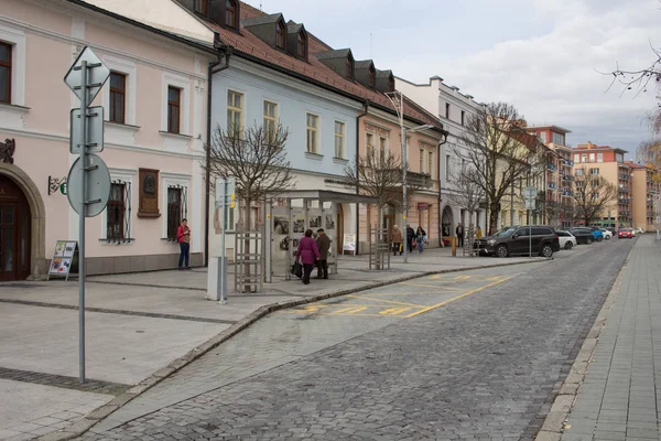 Zvolen Słowacja Listopada 2019 Ulica Zvolen Old Town — Zdjęcie stockowe